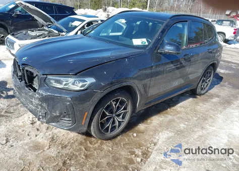 2022 BMW X3 xDrive30I из США, поврежденный, VIN WBX57DP06NN151940